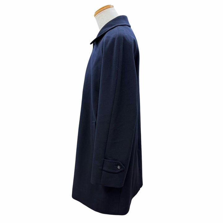 Great BURBERRY LONDON coat Figurine tailoring Navy cashmere mens L