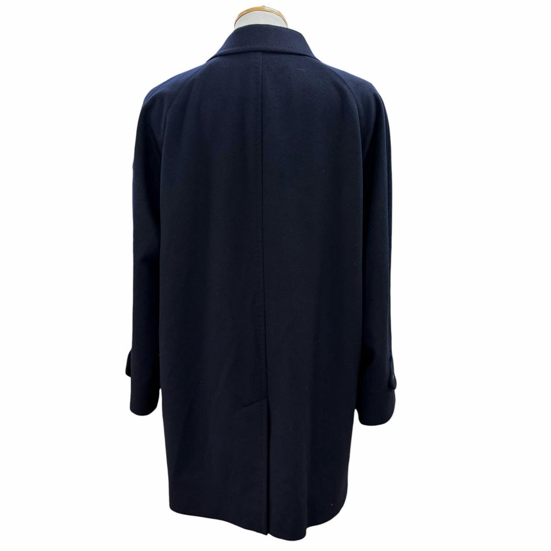 Great BURBERRY LONDON coat Figurine tailoring Navy cashmere mens L