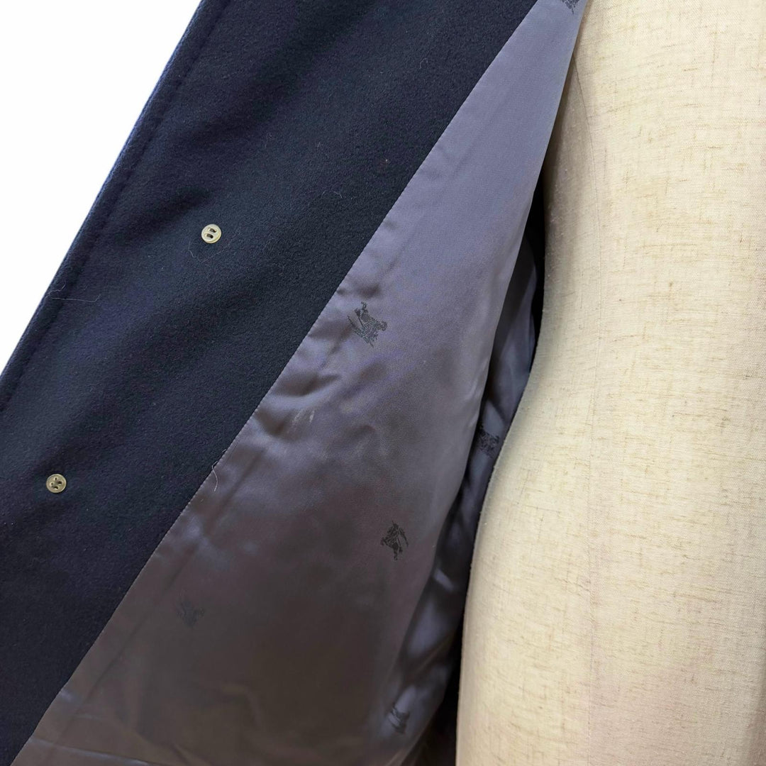 Great BURBERRY LONDON coat Figurine tailoring Navy cashmere mens L