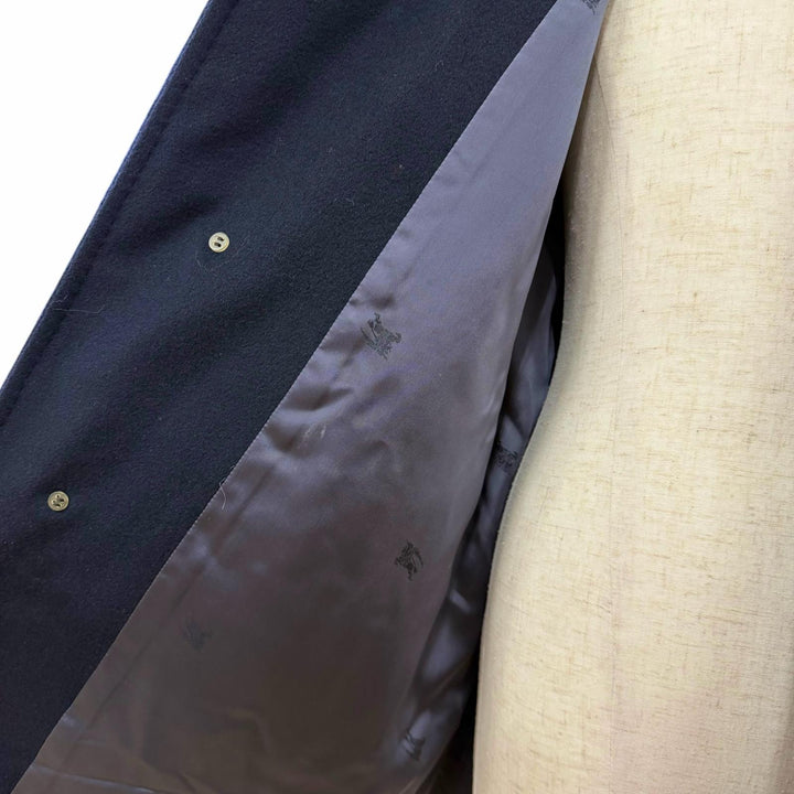 Great BURBERRY LONDON coat Figurine tailoring Navy cashmere mens L