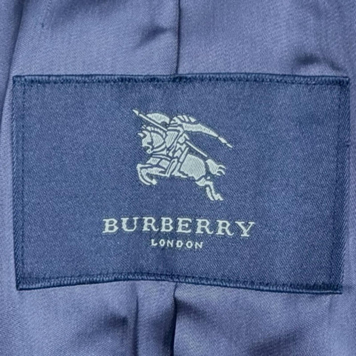 Great BURBERRY LONDON coat Figurine tailoring Navy cashmere mens L