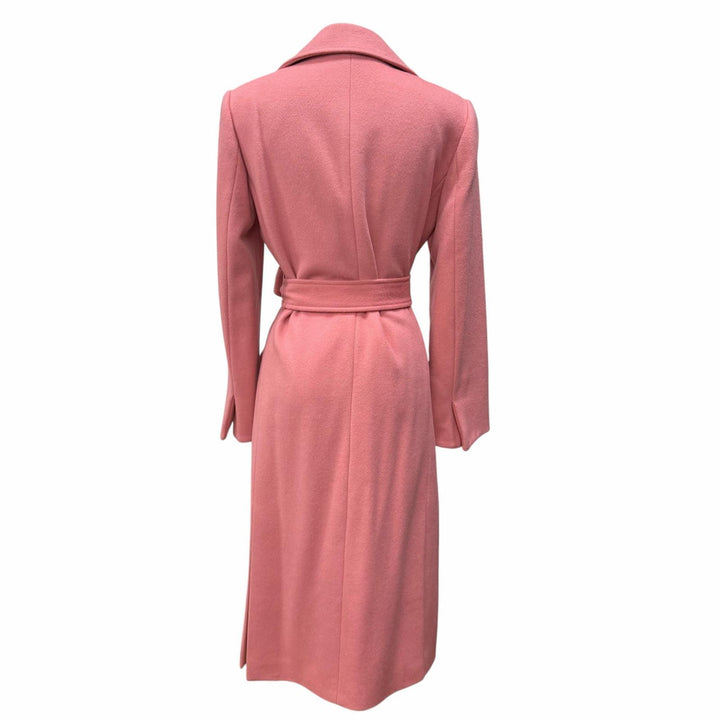 Great MAX&CO coat Belted Wrap pink wool Women 38 60145019