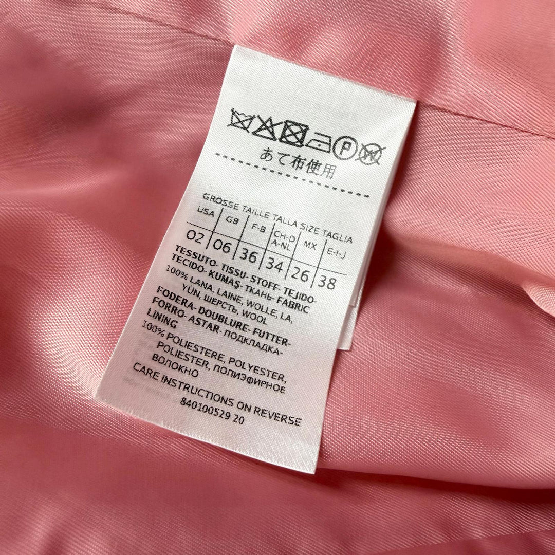 Great MAX&CO coat Belted Wrap pink wool Women 38 60145019