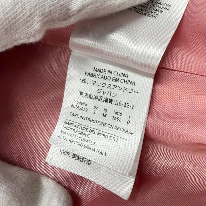 Great MAX&CO coat Belted Wrap pink wool Women 38 60145019
