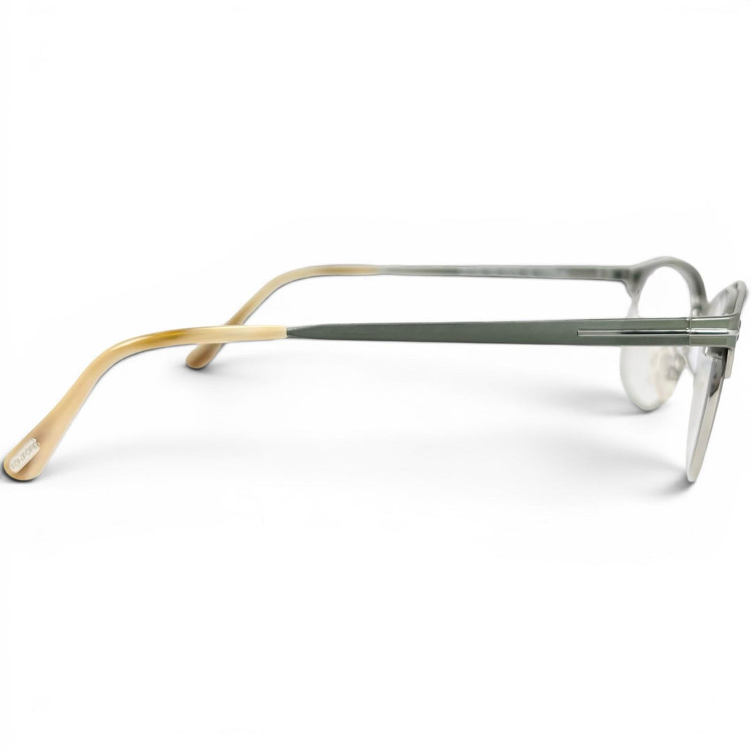 Excellent TOM FORD Glasses Thurmont Silver titanium mens FT5381