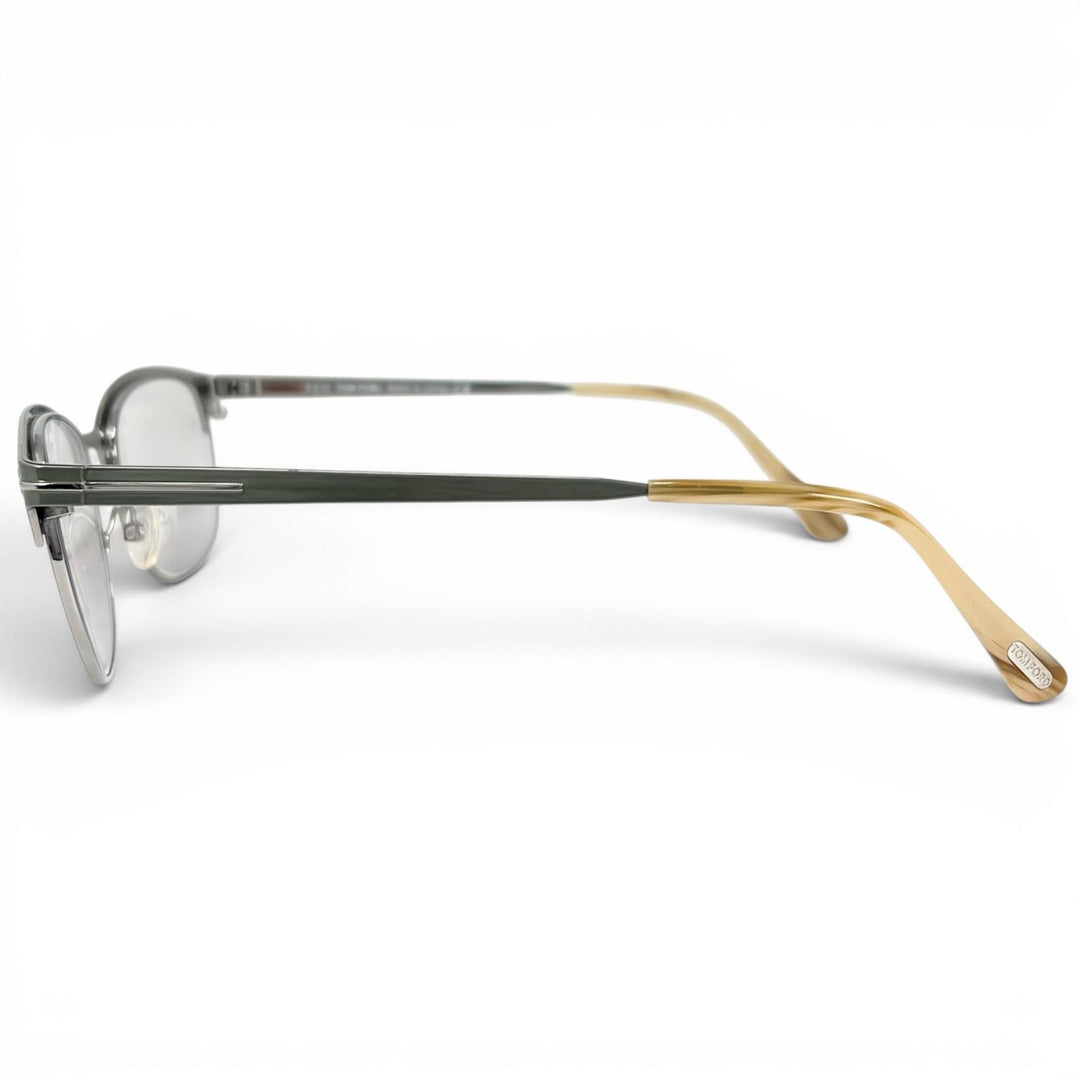 Excellent TOM FORD Glasses Thurmont Silver titanium mens FT5381