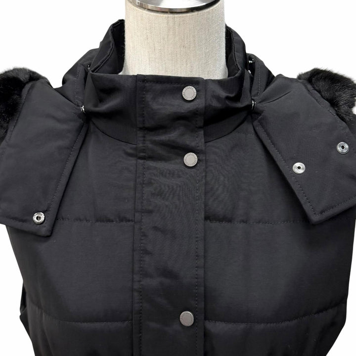 Excellent FOXEY NEW YORK Best Long gilet black Triacetate 38 38933-MACFN106T