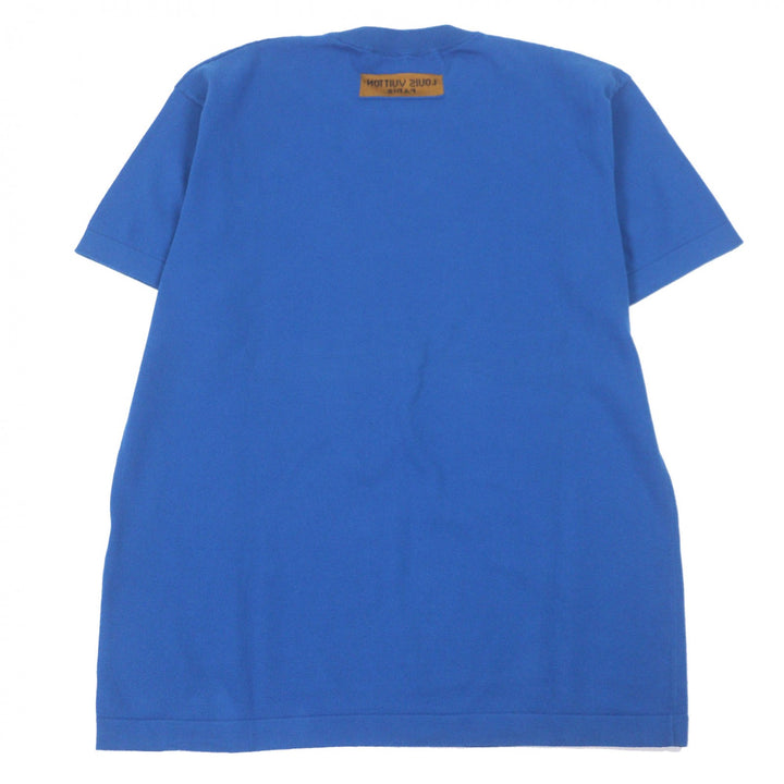 Great LOUIS VUITTON Short sleeve knit Everyday Inside Out blue cotton mens S