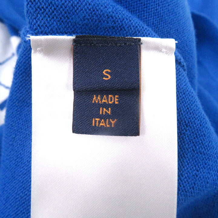 Great LOUIS VUITTON Short sleeve knit Everyday Inside Out blue cotton mens S