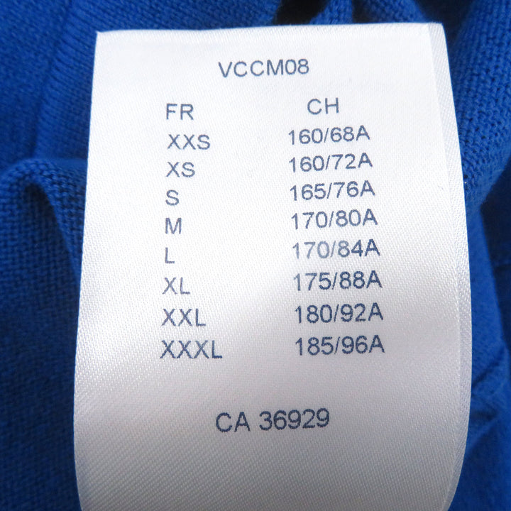 Great LOUIS VUITTON Short sleeve knit Everyday Inside Out blue cotton mens S