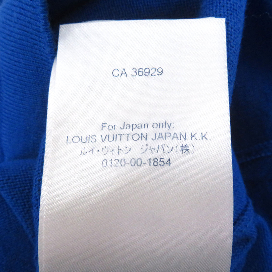 Great LOUIS VUITTON Short sleeve knit Everyday Inside Out blue cotton mens S