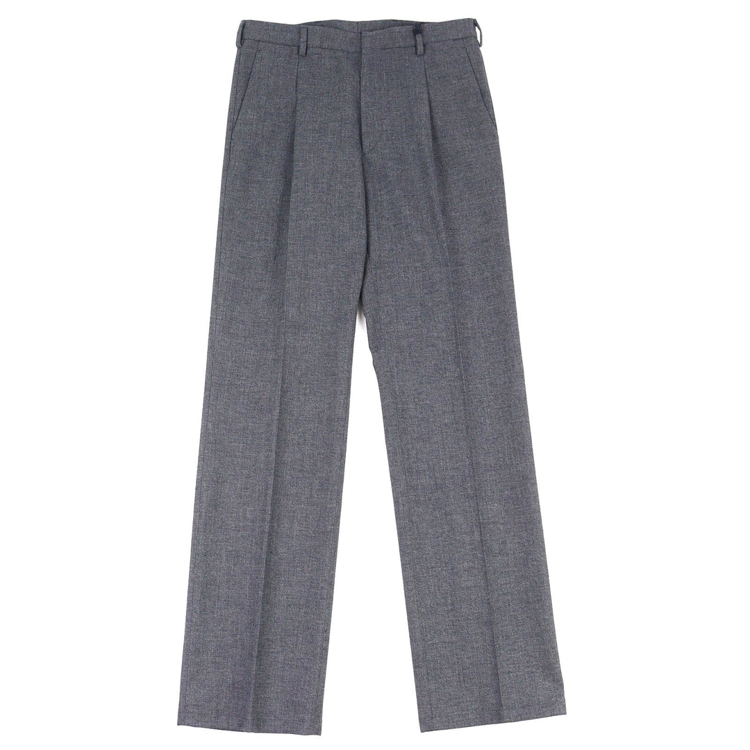Pristine PRADA Pants Center-press slacks Anthracite wool 48 SPH434