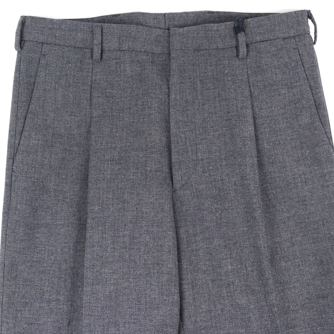 Pristine PRADA Pants Center-press slacks Anthracite wool 48 SPH434