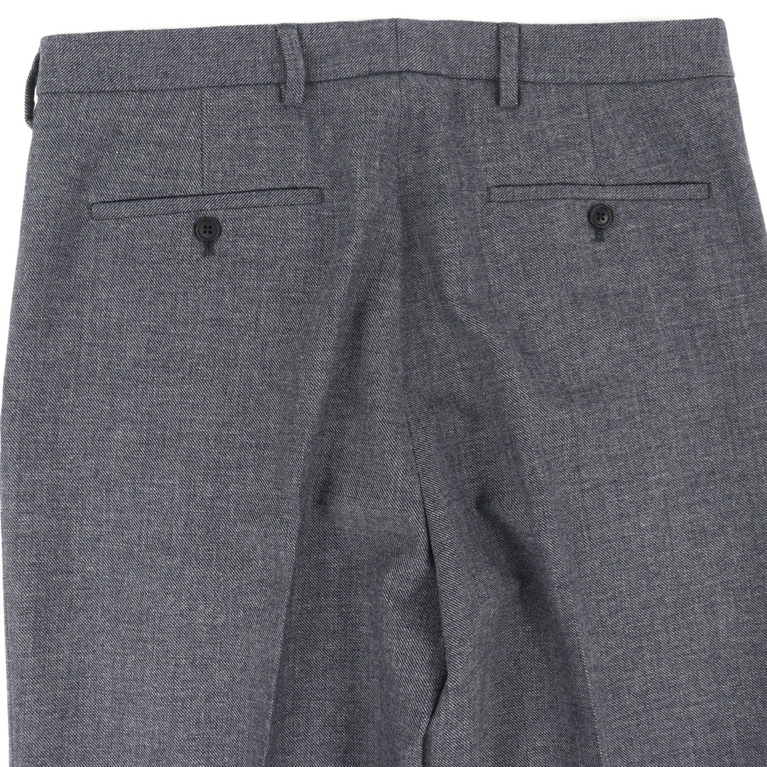 Pristine PRADA Pants Center-press slacks Anthracite wool 48 SPH434
