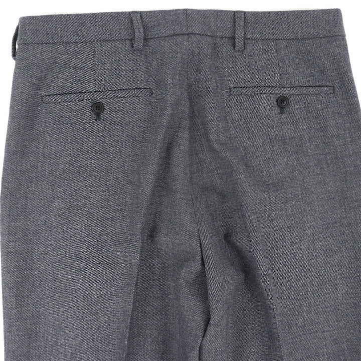 Pristine PRADA Pants Center-press slacks Anthracite wool 48 SPH434