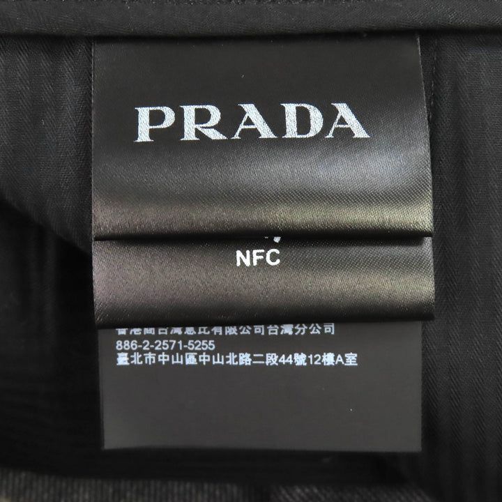 Pristine PRADA Pants Center-press slacks Anthracite wool 48 SPH434
