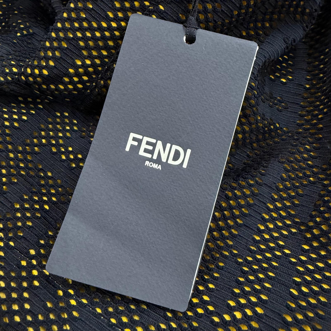 Excellent FENDI Nylon jacket black polyester mens 48 FAA830