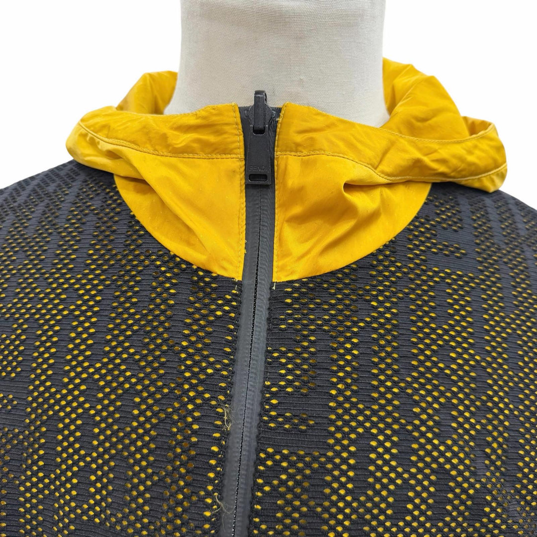 Excellent FENDI Nylon jacket black polyester mens 48 FAA830