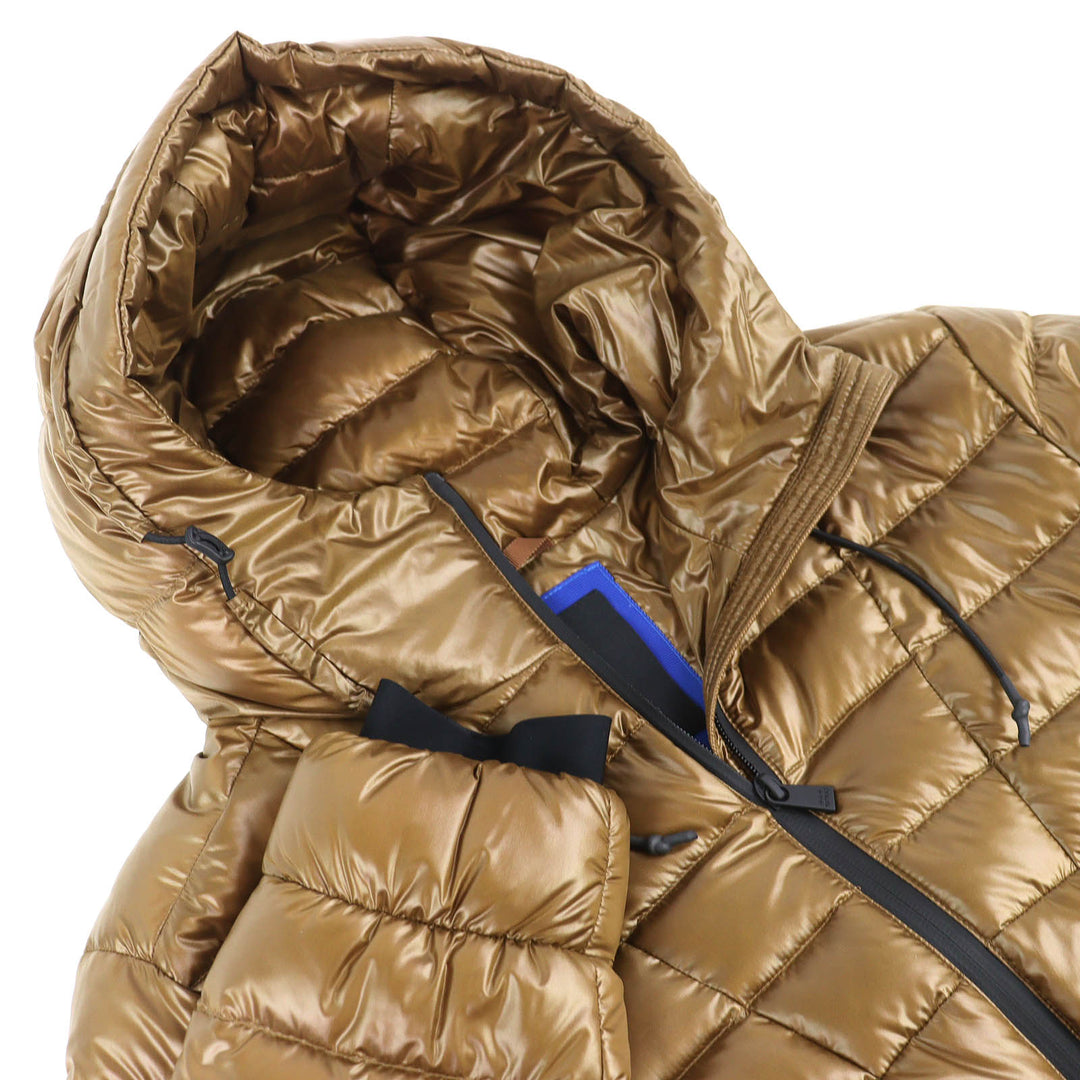 Excellent TATRAS Down jacket ALISEO Logo patch Hooded Light beige MTLA20A4102