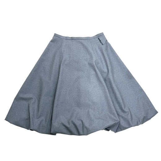 Excellent MARNI skirt Logo embroidered balloon skirt gray Women 42 GOMA0700U0