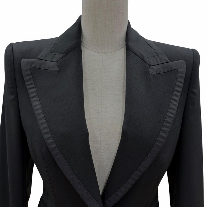 Pristine DOLCE&GABBANA Jacket black wool Women 36 F29EFT