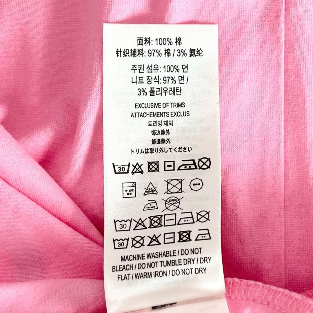 Great BURBERRY Short sleeve T-shirt Horseferry Tisch period pink cotton mens XS