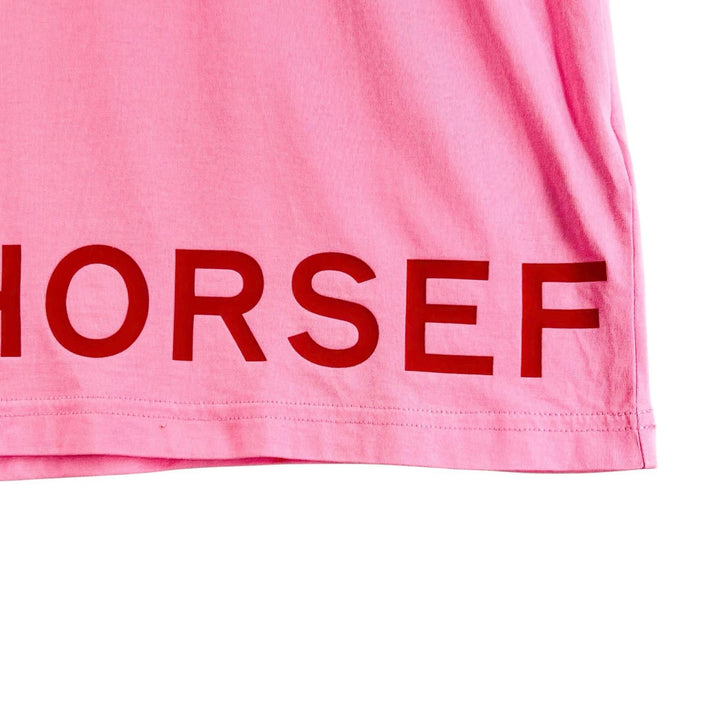 Great BURBERRY Short sleeve T-shirt Horseferry Tisch period pink cotton mens XS