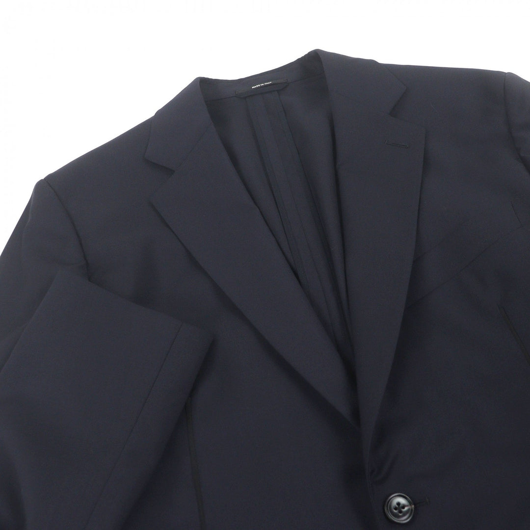 Excellent HERMES tailored jacket single Navy hair mens 50