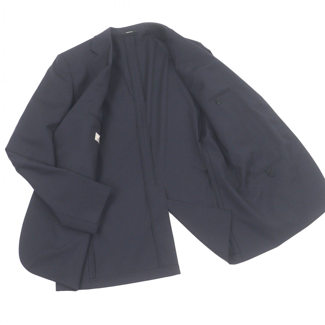 Excellent HERMES tailored jacket single Navy hair mens 50