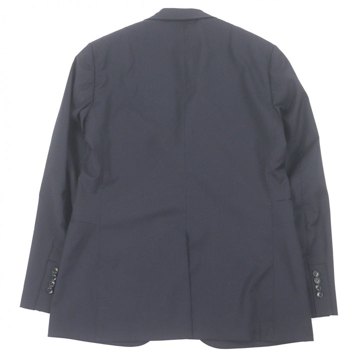 Excellent HERMES tailored jacket single Navy hair mens 50