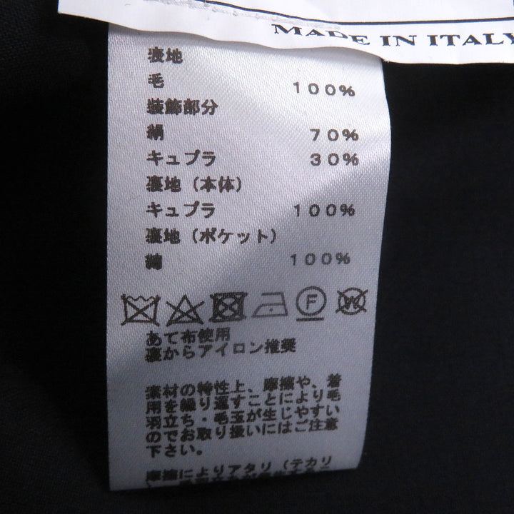 Excellent HERMES tailored jacket single Navy hair mens 50