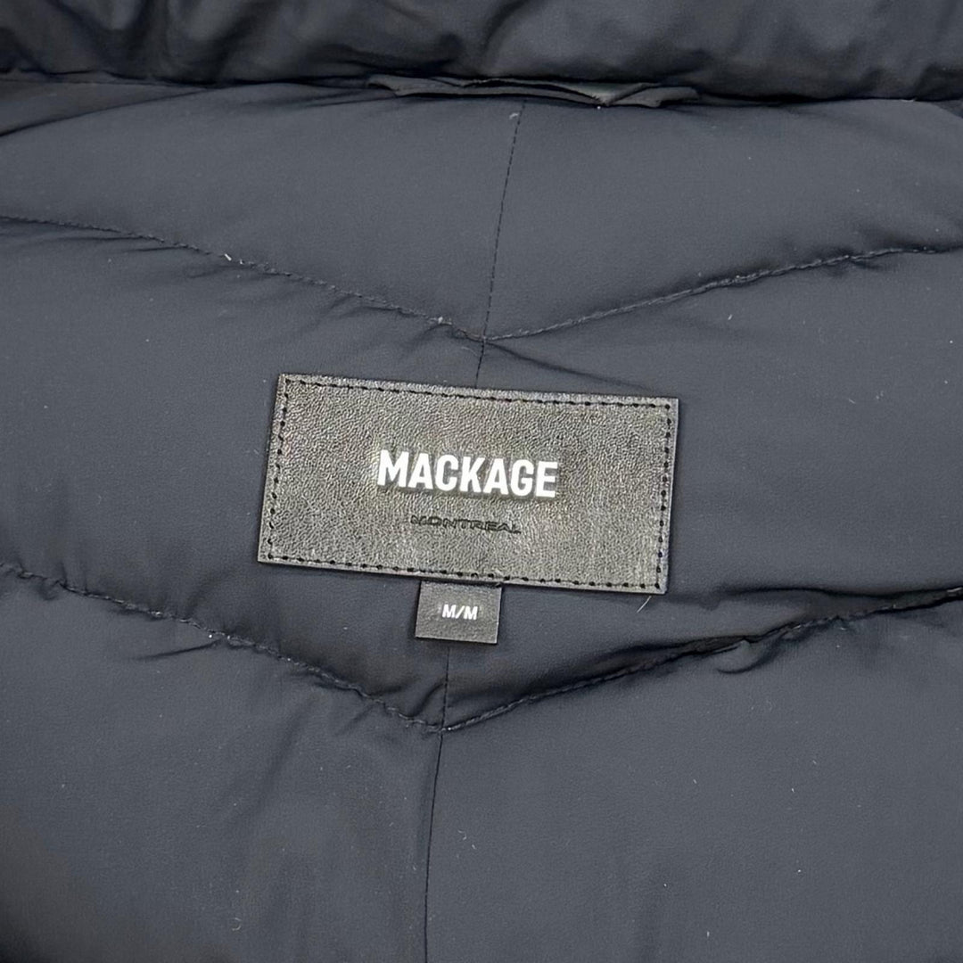 Excellent MACKAGE down coat FARREN black Nylon Women M 11602609-0A