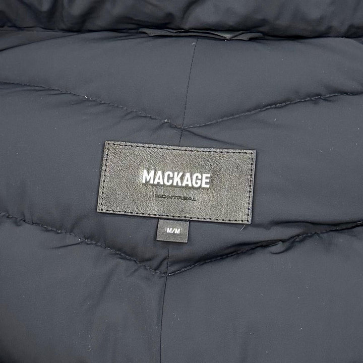 Excellent MACKAGE down coat FARREN black Nylon Women M 11602609-0A