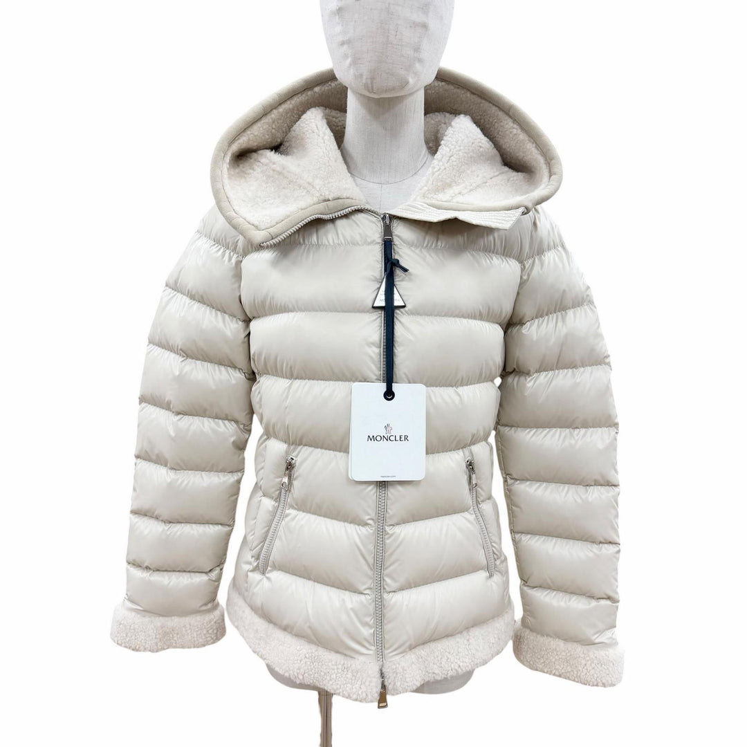 Pristine MONCLER Down jacket GUICHARD beige Nylon Women 1 H20931A00102
