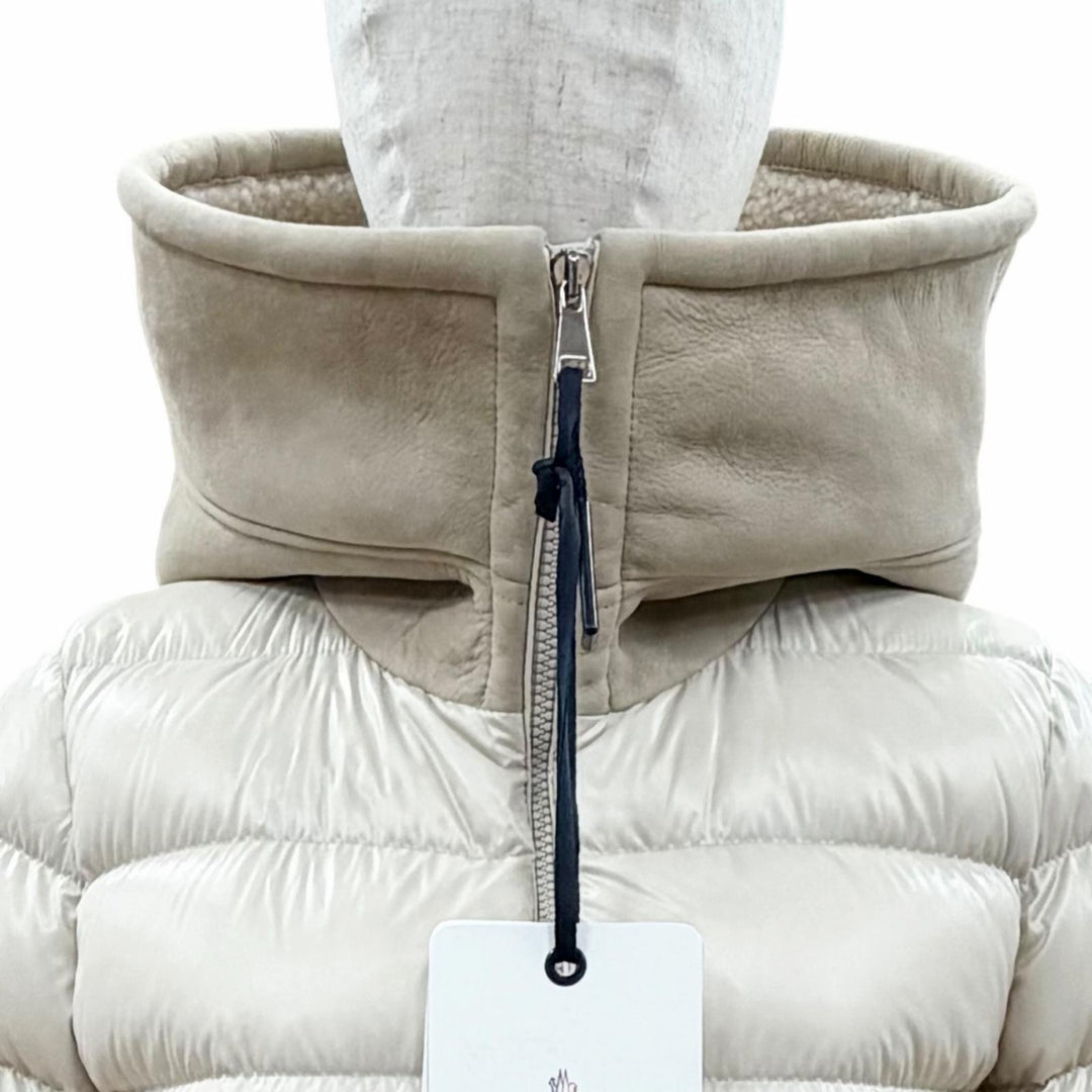 Pristine MONCLER Down jacket GUICHARD beige Nylon Women 1 H20931A00102
