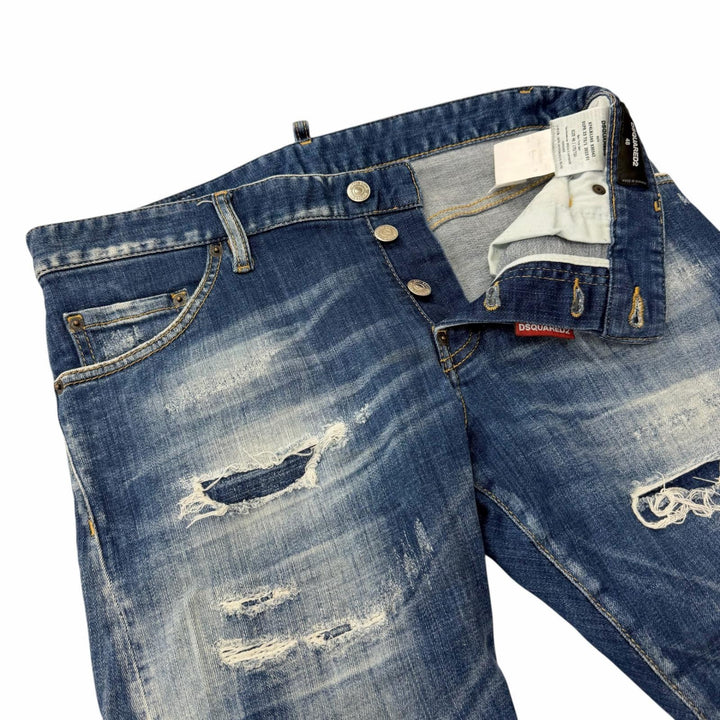 Discounted Very Good DSQUARED2 Denim pants SEXY TWIST JEANS Damage processing