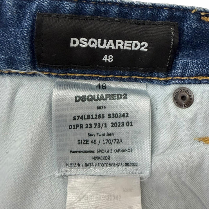 Discounted Very Good DSQUARED2 Denim pants SEXY TWIST JEANS Damage processing