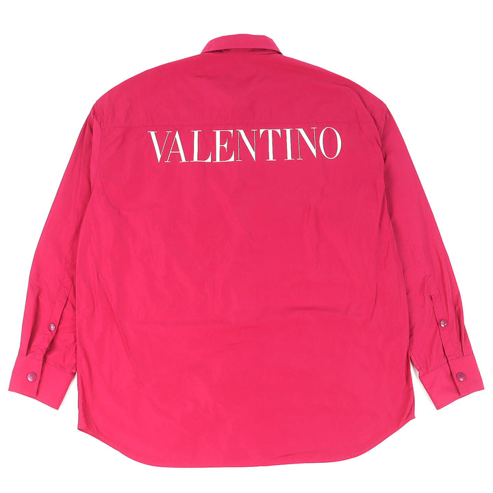 Great VALENTINO Nylon jacket Lace embroidered pocket, red pink XL VV0CIH367BR