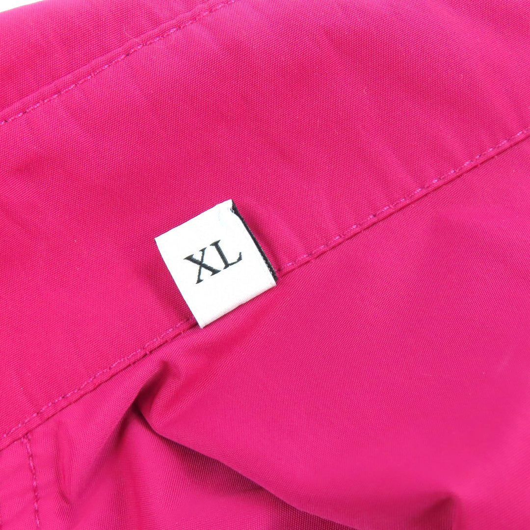 Great VALENTINO Nylon jacket Lace embroidered pocket, red pink XL VV0CIH367BR