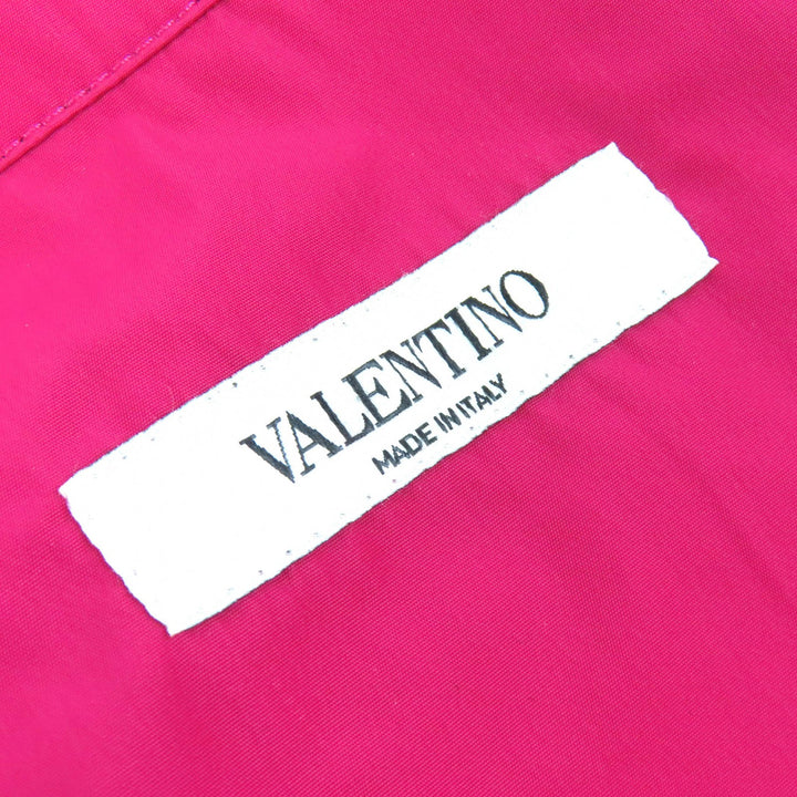 Great VALENTINO Nylon jacket Lace embroidered pocket, red pink XL VV0CIH367BR