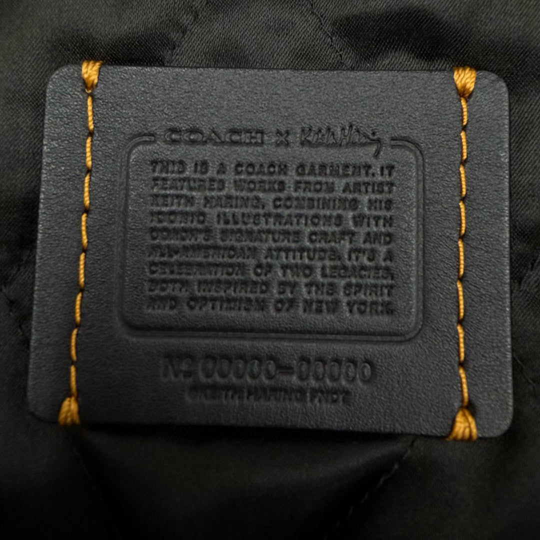 Excellent COACH keith haring Sukajan Orange Rayon mens 46