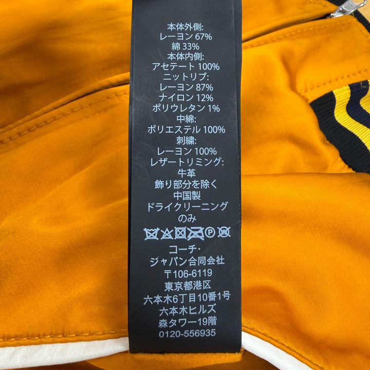 Excellent COACH keith haring Sukajan Orange Rayon mens 46