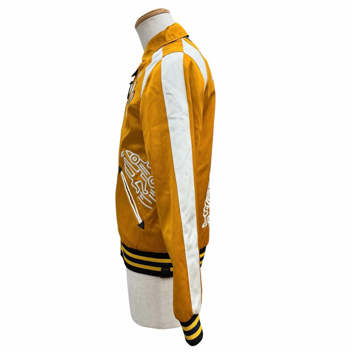 Excellent COACH keith haring Sukajan Orange Rayon mens 46