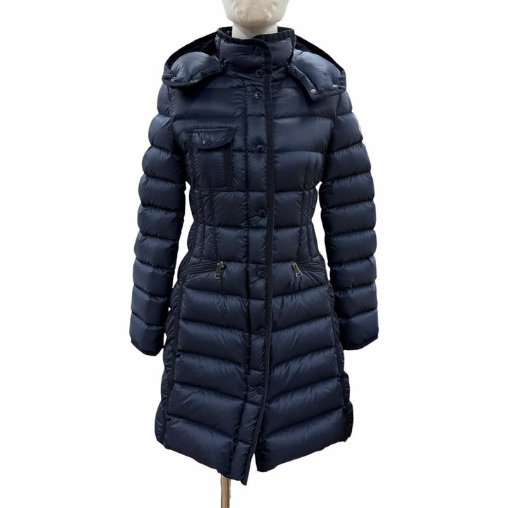 Great MONCLER down coat HERMINE Navy Nylon Women 00 C20934930005
