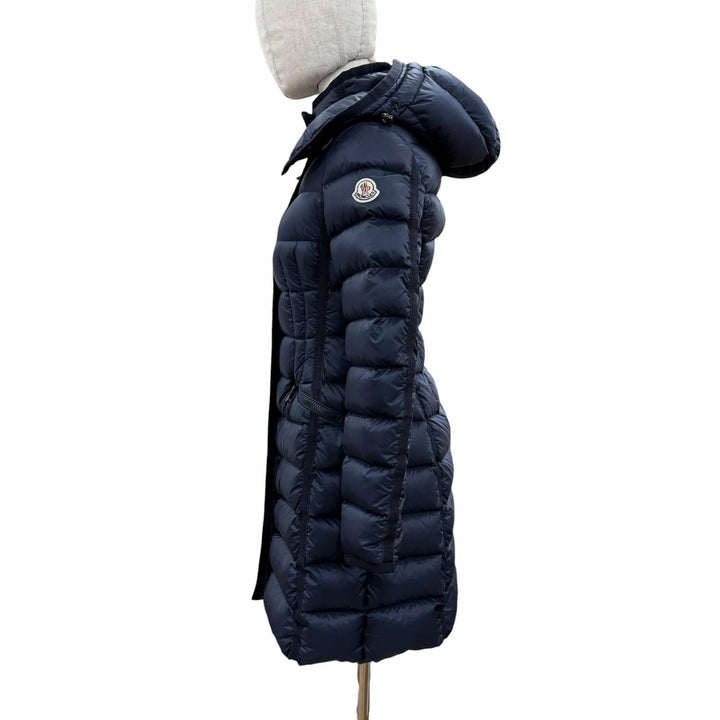 Great MONCLER down coat HERMINE Navy Nylon Women 00 C20934930005