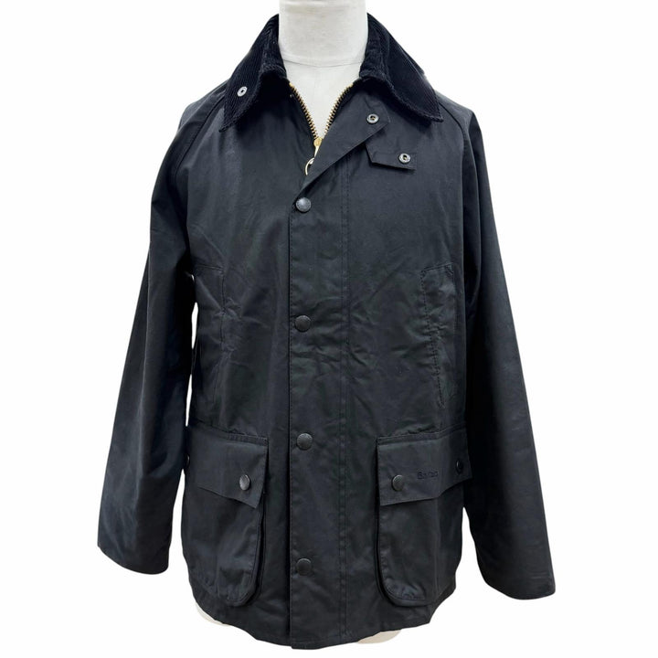 Great Barbour Jacket BEDALE black cotton mens 38 252MWX0018