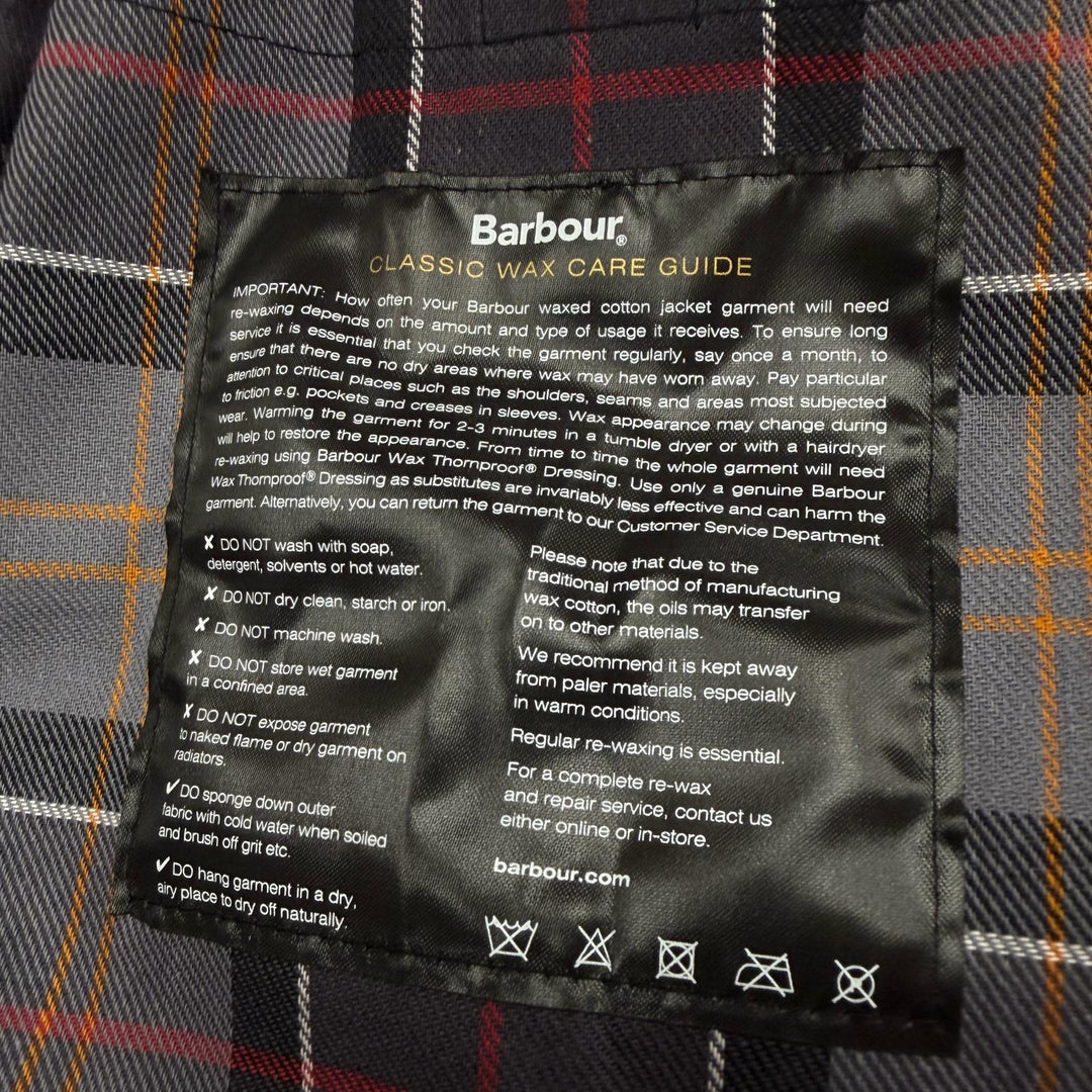 Great Barbour Jacket BEDALE black cotton mens 38 252MWX0018