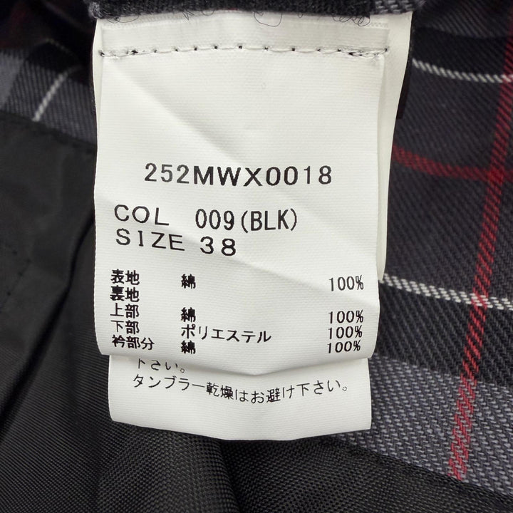 Great Barbour Jacket BEDALE black cotton mens 38 252MWX0018