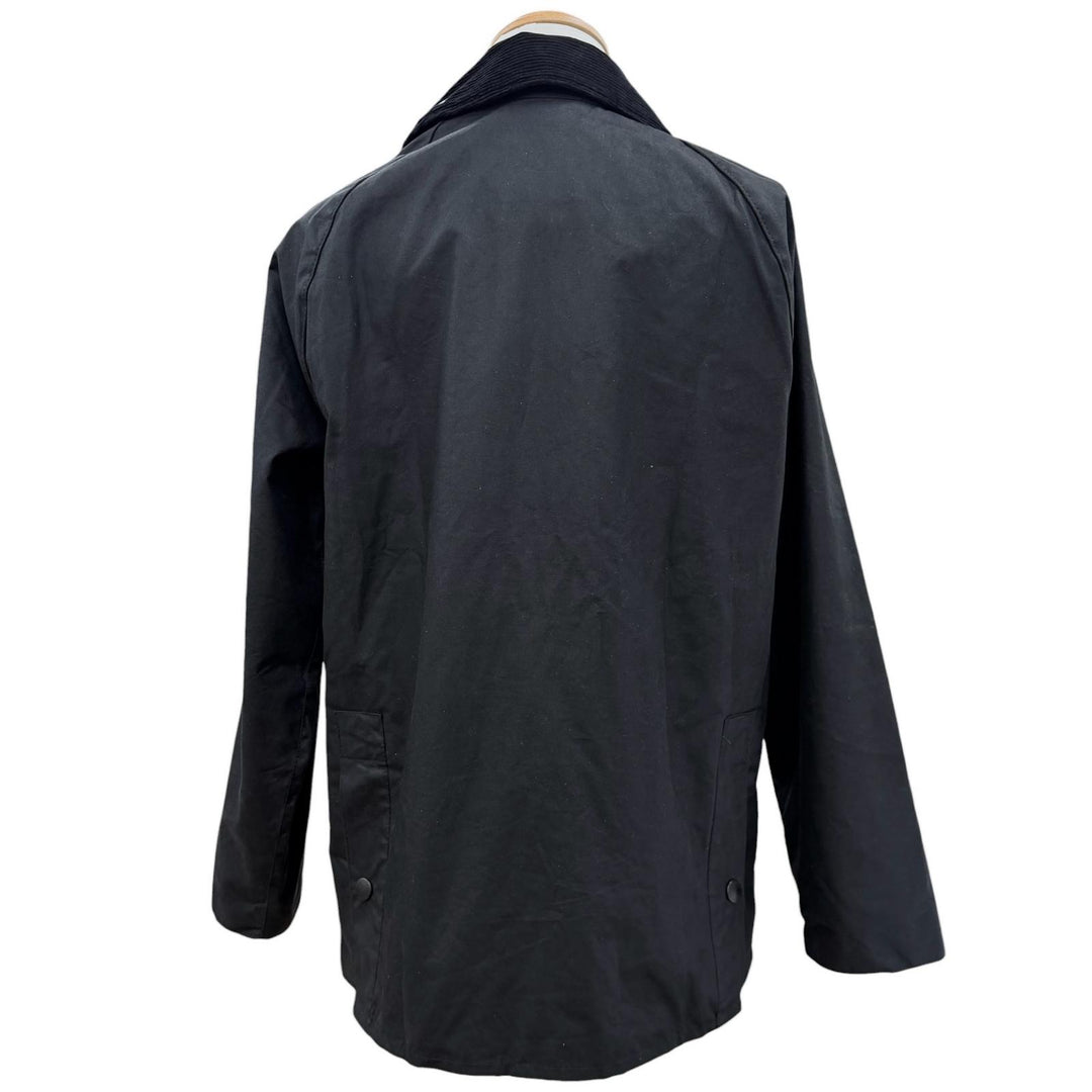 Great Barbour Jacket BEDALE black cotton mens 38 252MWX0018