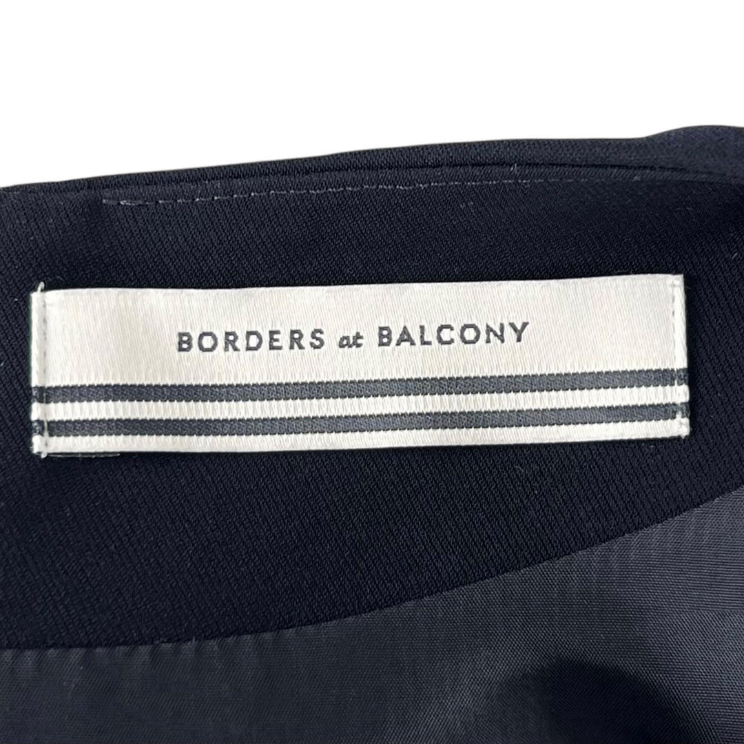Excellent BORDERS at BALCONY blouse peplum Navy polyester Women 38 BD2221I-3C-02
